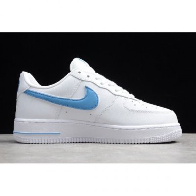 Nike Air Force 1 '07 3 Low Beyaz / Mavi Kaykay Ayakkabı Türkiye - 8AHM191D